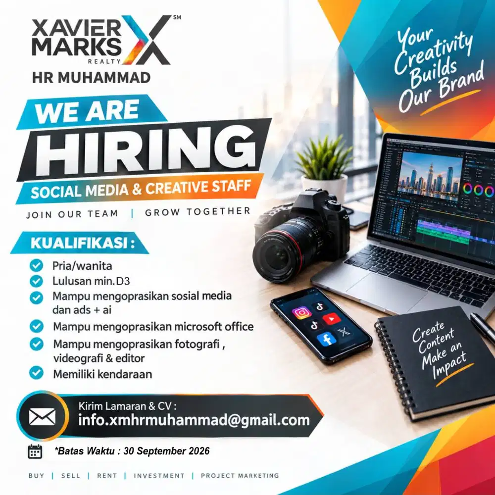 Admin Sosial Media & Staff Creative
