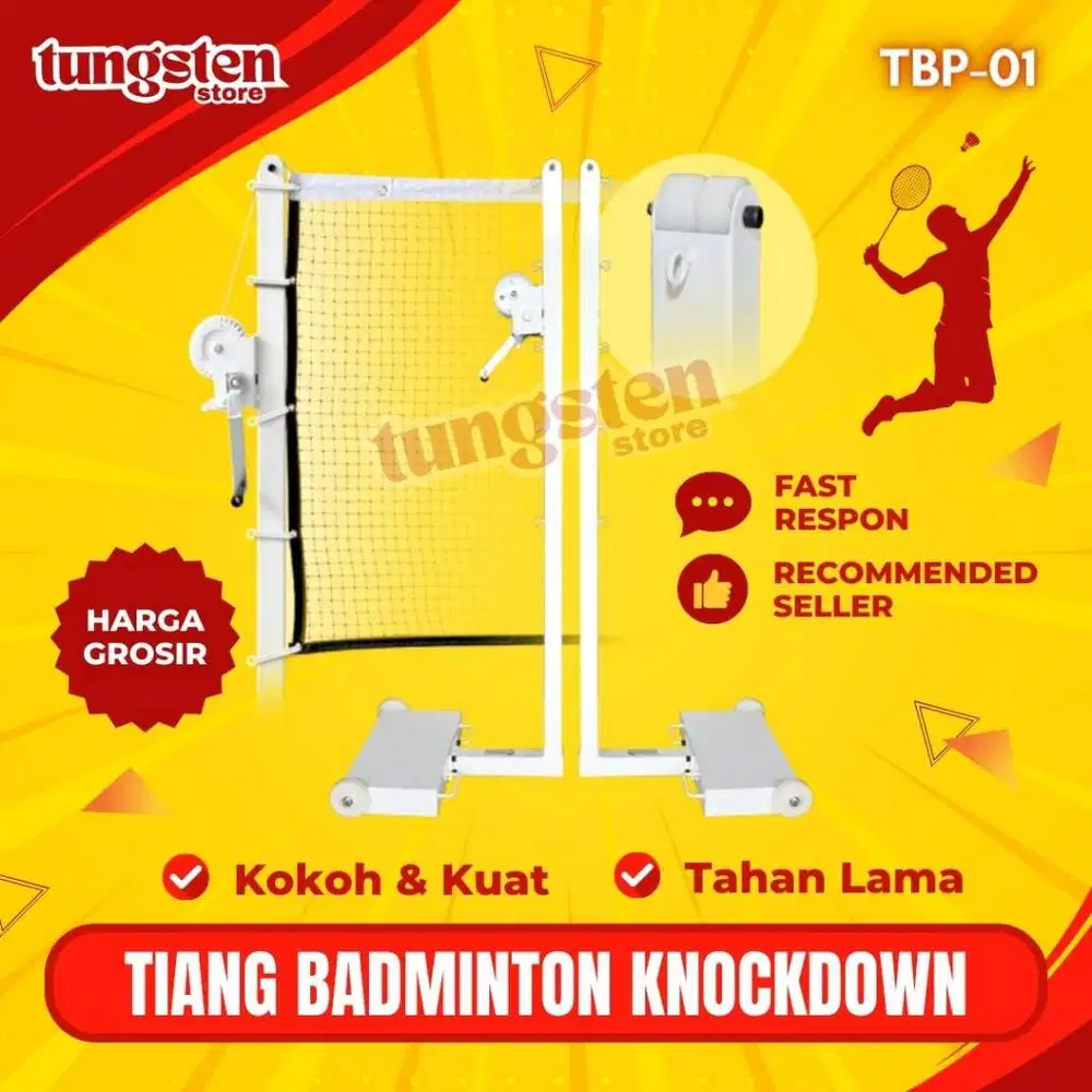 Tiang Badminton Portable TBP-01 Harga Grosir