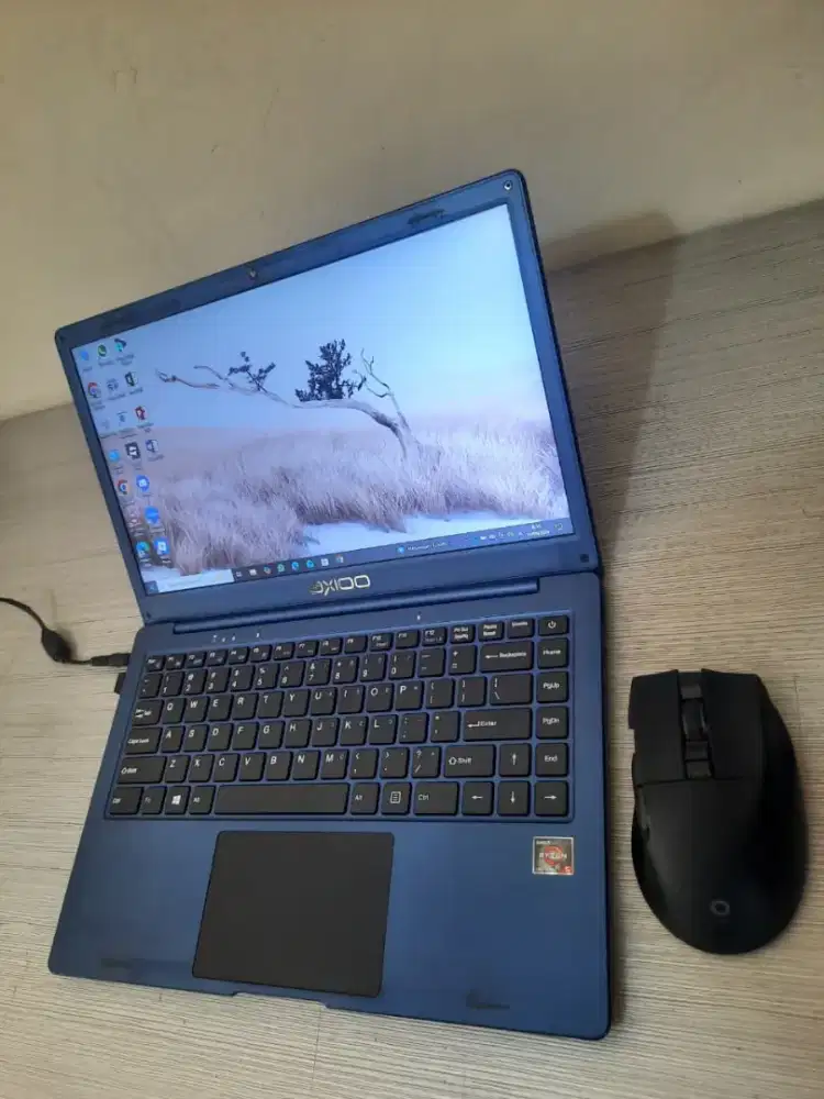Laptop Kuliah axioo Mybook 14E/Ram4gb Dr4/Ssd 128gb Normal Jual BU Cpt