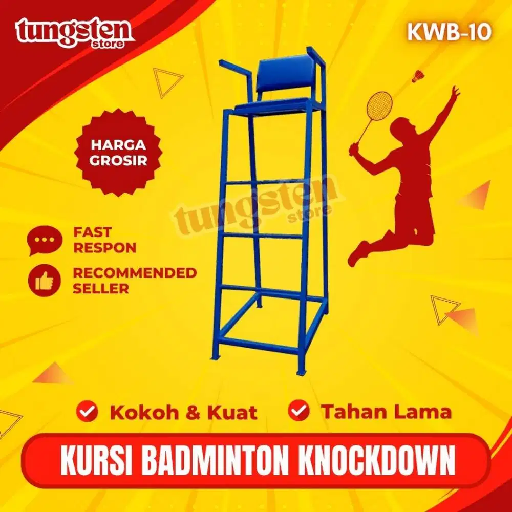 Kursi Wasit Bulutangkis KWB-10, Harga Kursi Wasit Badminton, Bangku