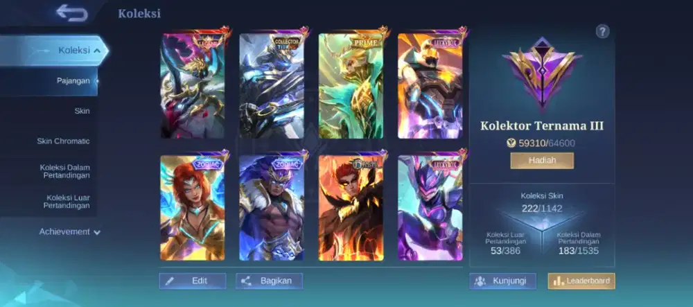 Jual Akun pribadi Mobile legends
