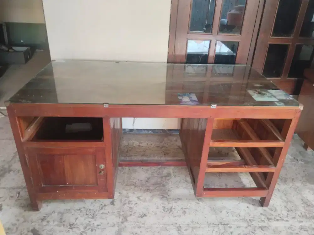 Meja kerja & belajar kayu jati