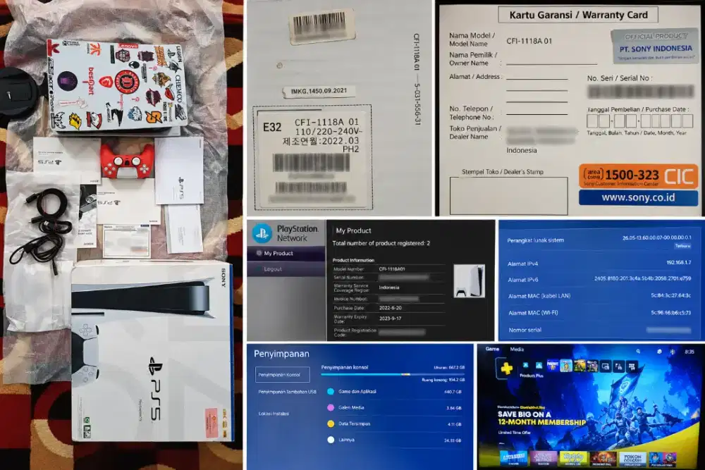 SONI PLAYSTATION (PS5) DISC EDITION CFI-1118A01 TERAWAT SECOND