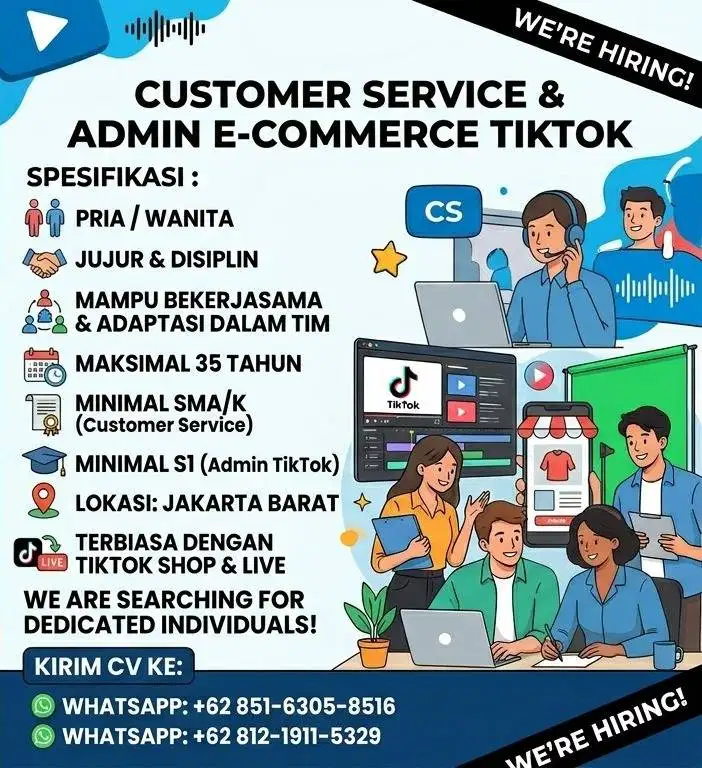 Customer Service & Admin E-Commerce TikTok