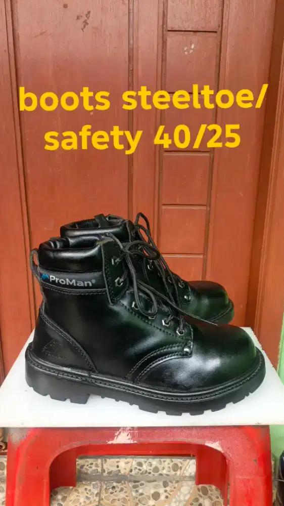 Sepatu boots kulit all 40/25