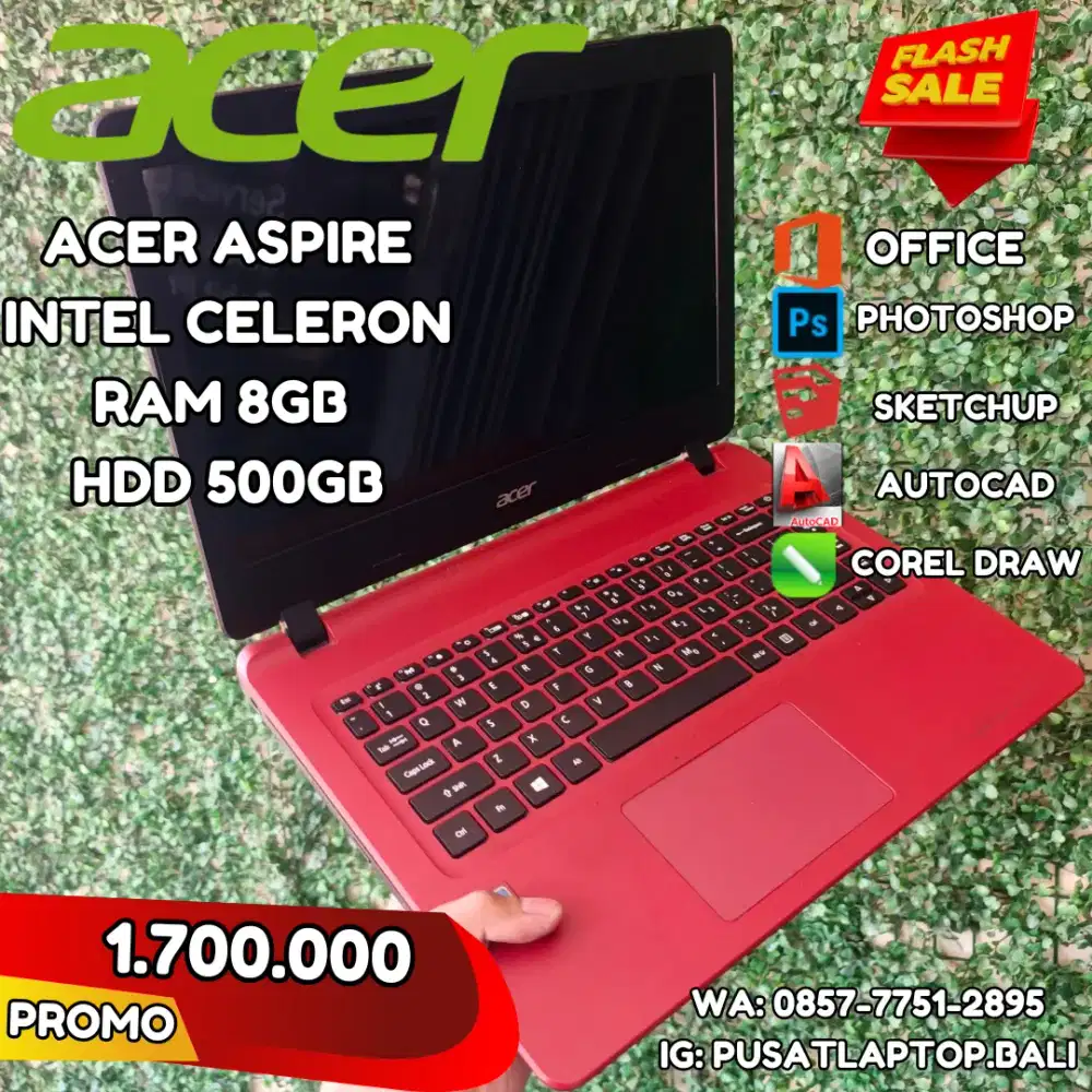 Jual acer aspire celeron ram 8