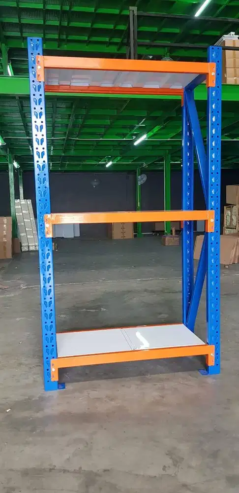 RAK GUDANG KAPASITAS 400 KG BAHAN FULL BESI SIAP PROSES SIAP KIRIM