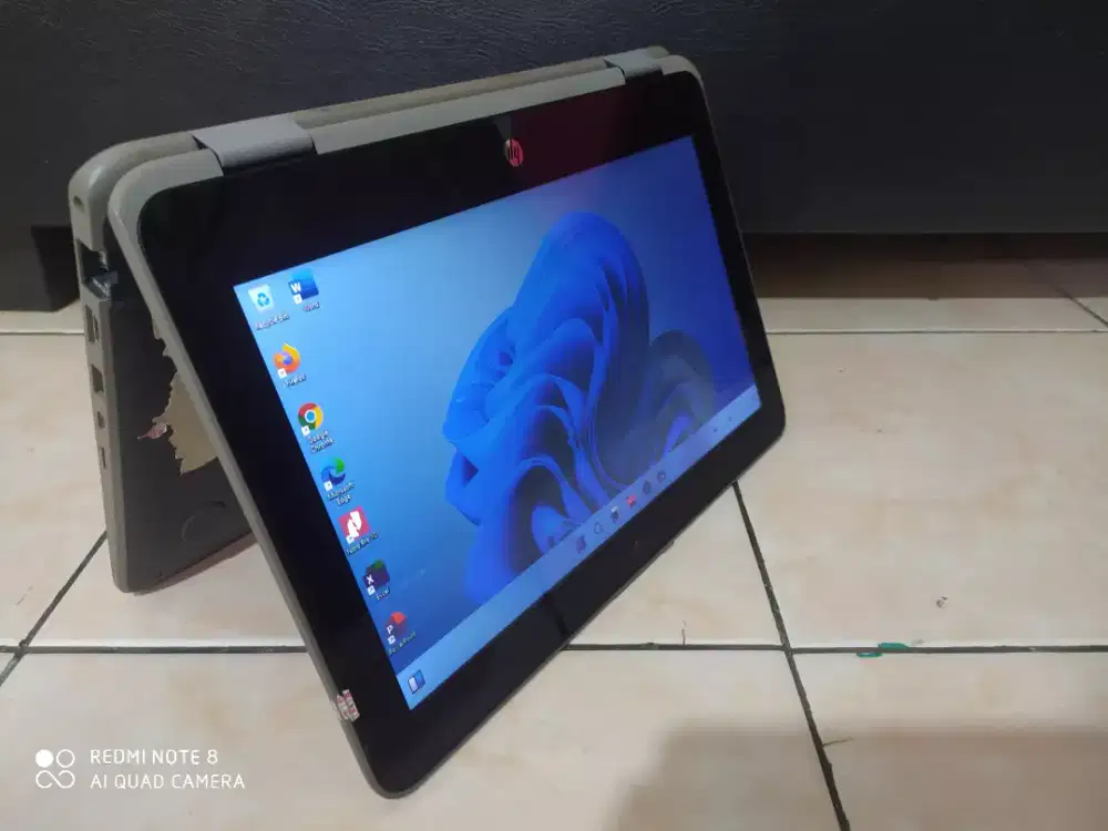 Elegan laptop 2in1 HP ProBook x360 dual camera 4mp/RAM 8GB SSD 128gb