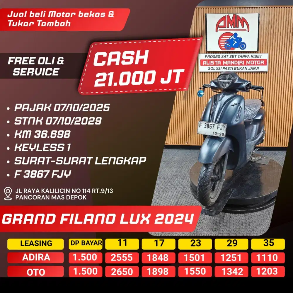 GRAND FILANO LUX 2024 CASH / KREDIT ALISTA