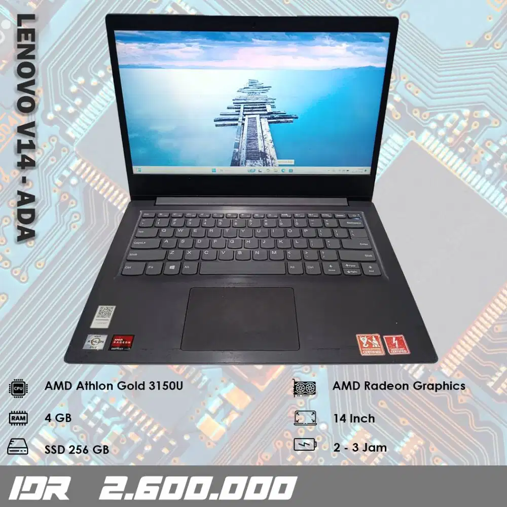 Lenovo V14 - ADA - AMD Athlon Gold - Ram 4 GB - SSD 256 GB