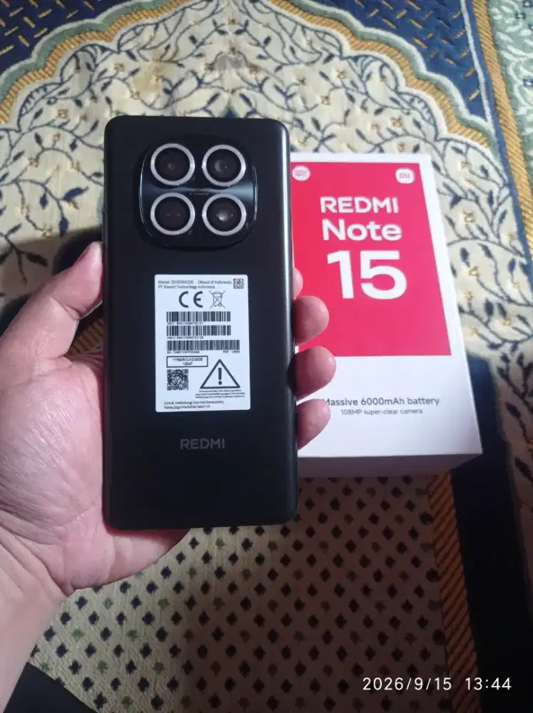 BISMILLAH REDMI NOTE 15 4G RAM 8/128 FULSET MULUS