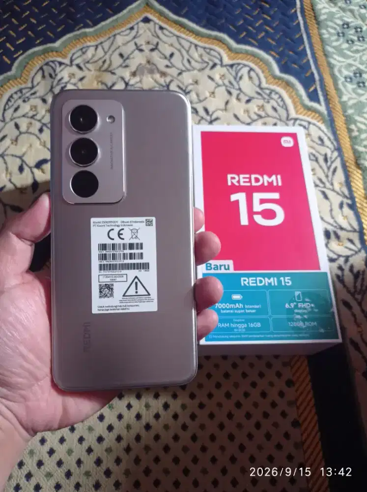 BISMILLAH REDMI 15 RAM 8/128 FULSET MULUS