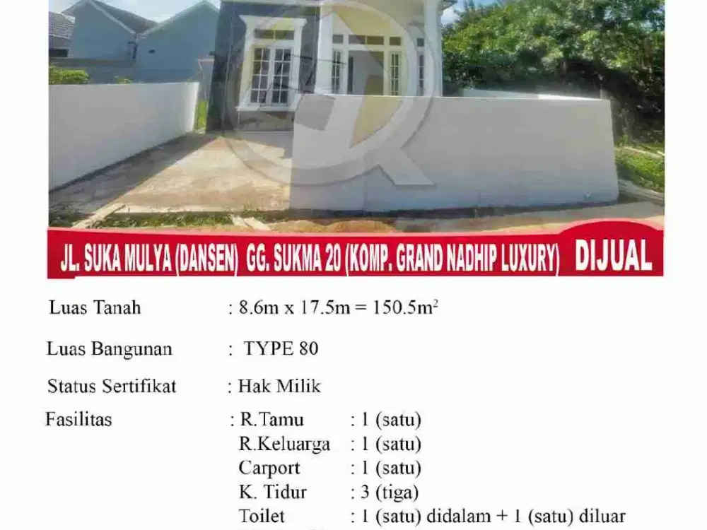 Rumah Minimalis, type 80