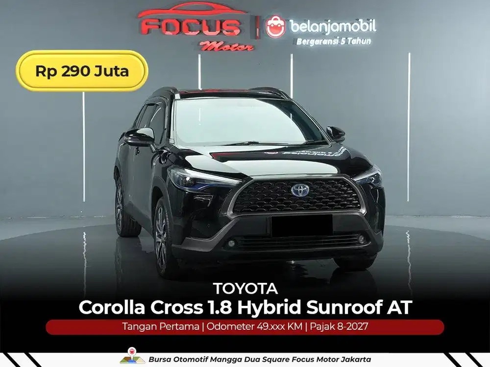 [GARANSI 5THN] Toyota Corolla Cross 1.8 Hybrid Sunroof 2021/2022/2023