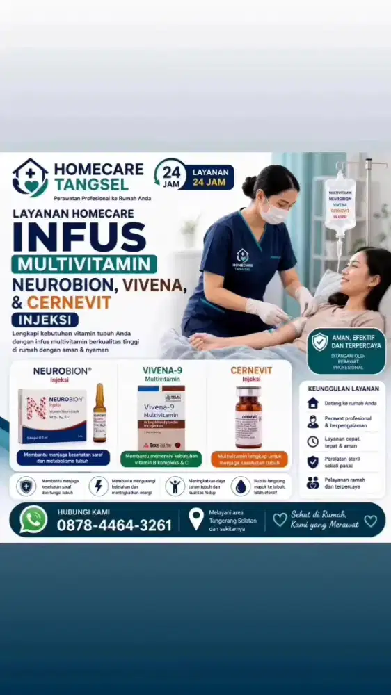 Homecare Tangsel 24 Jam – Perawat Datang ke Rumah