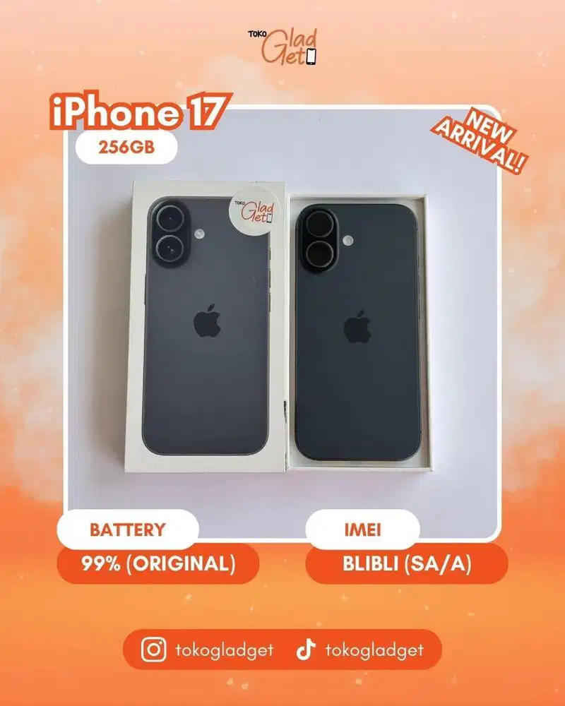 iPhone 17 Basic 256 Gb ex IBOX/BLIBLI