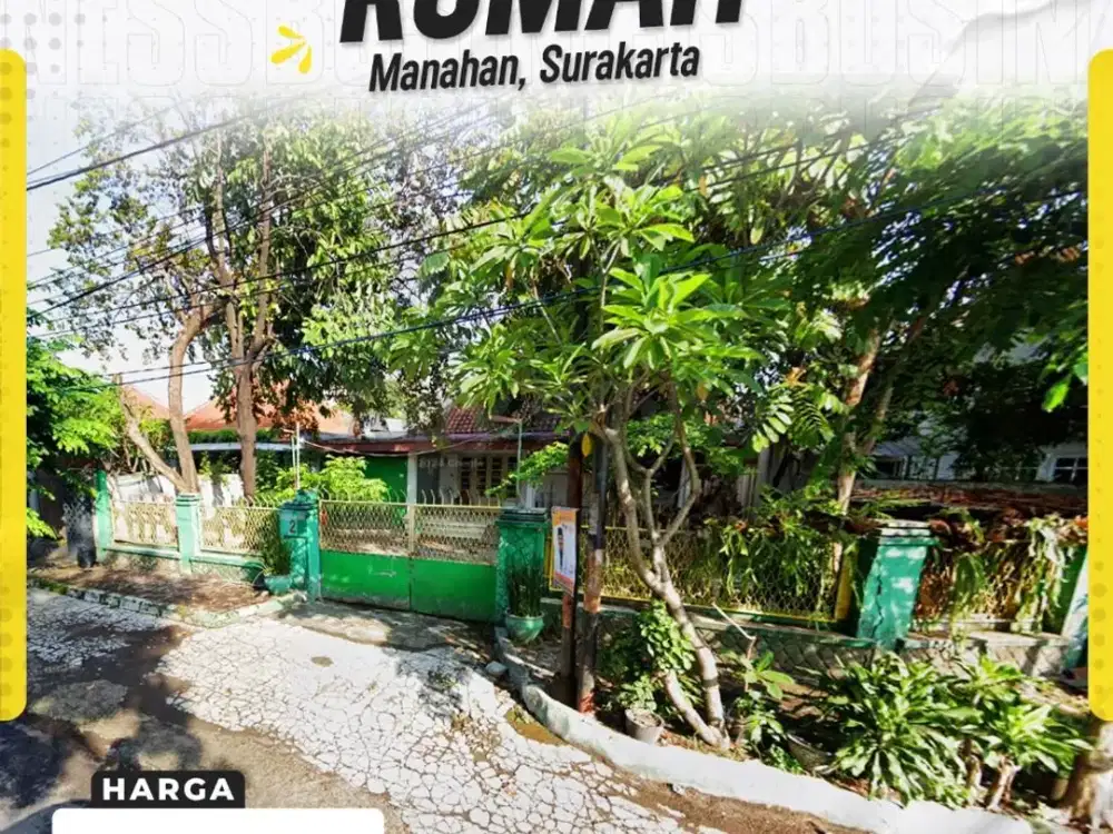 rumah depan stadiun manahan