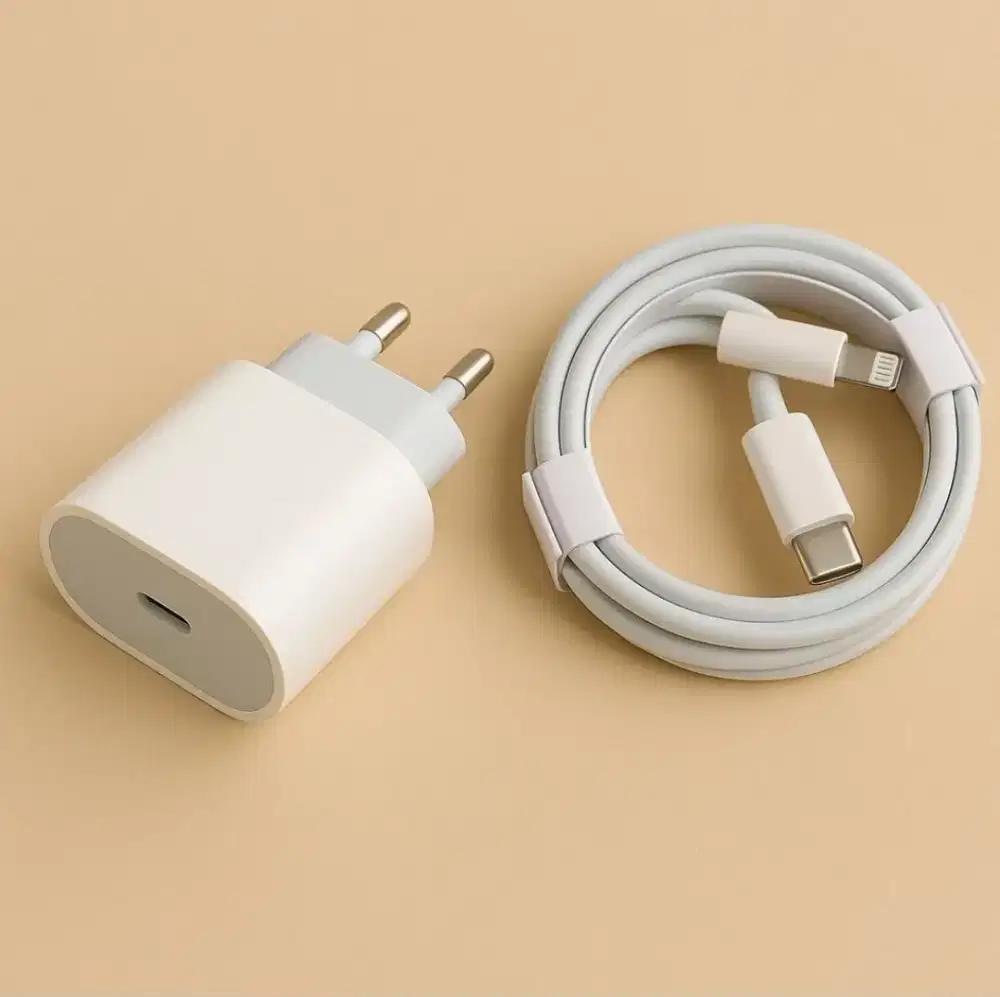 Charger iPhone 100% ori iBox second kepala + kabel type c to lightning
