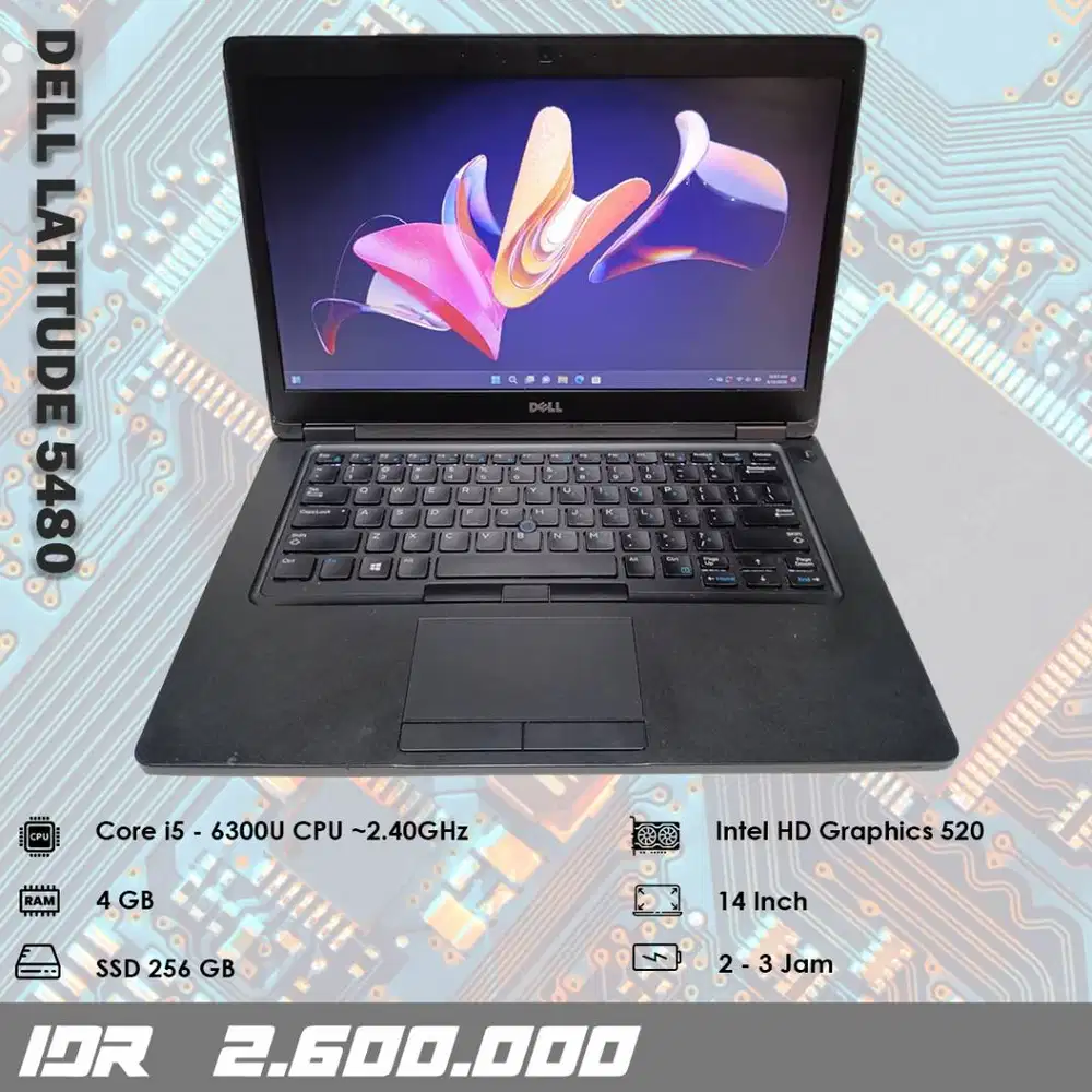 Dell Latitude 5480 - Core i5 - Gen 8 th - Ram 8 GB - SSD 256 GB