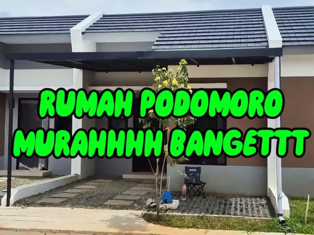 RUMAH PODOMORO DIJUAL UNDER 1 M
