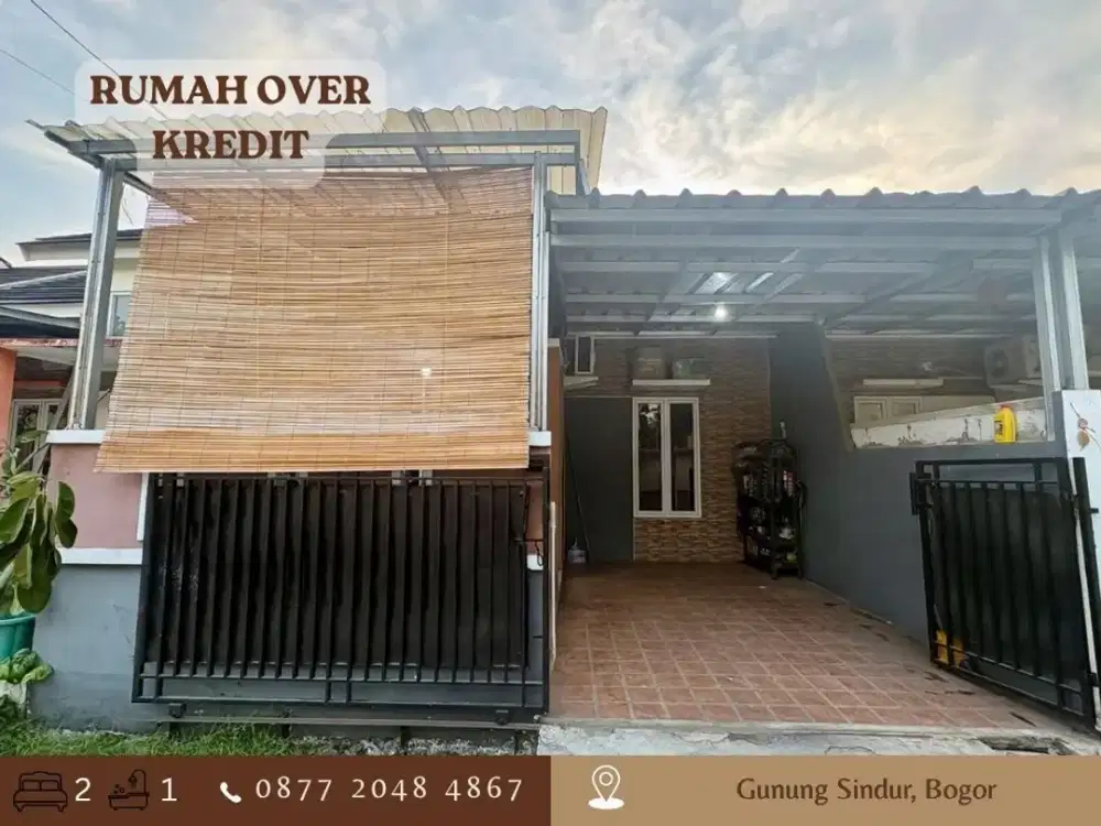 Jual Rumah Over Kredit dkt UNPAM 79JT di Gunung Sindur Bogor