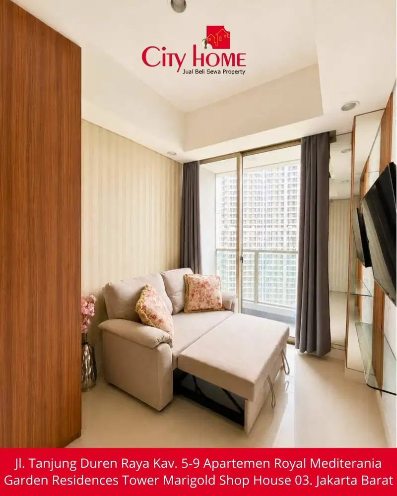 Apartemen 1 BR Best Value – Furnished & Strategis