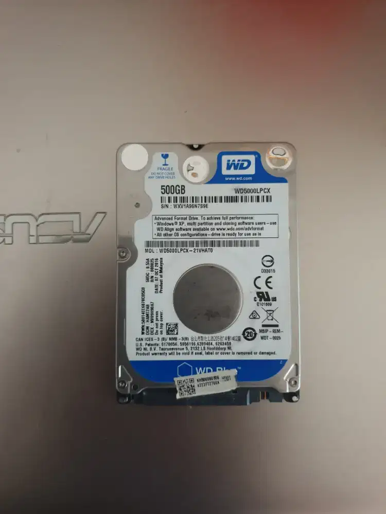 Hd WDC Blue 500Gb health 100%
