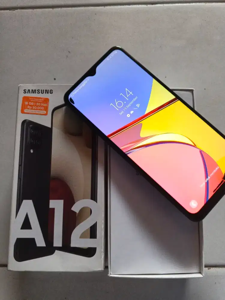 DIJUAL SAMSUNG GALAXY A12 4/128GB – BLACK
