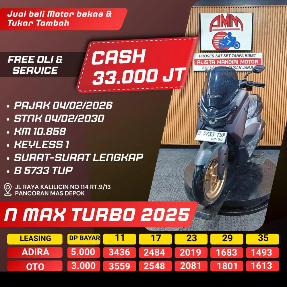 NMAX TURBO 2025 CASH / KREDIT ALISTA