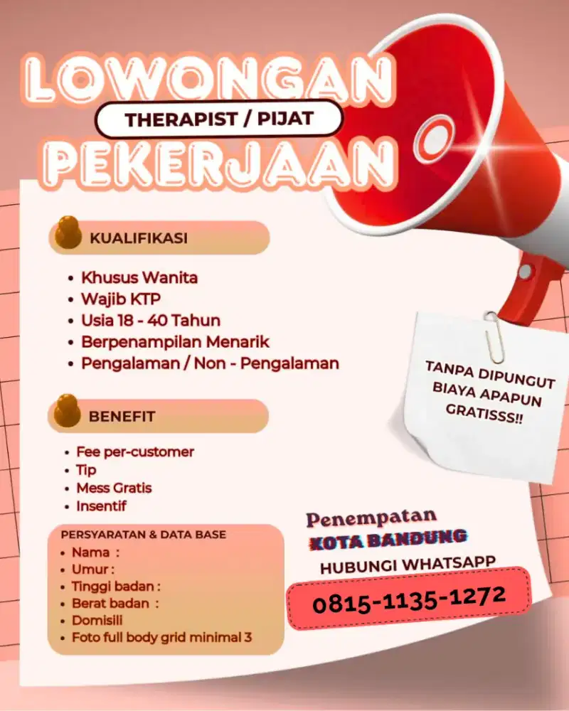 Di butuhkan therapist