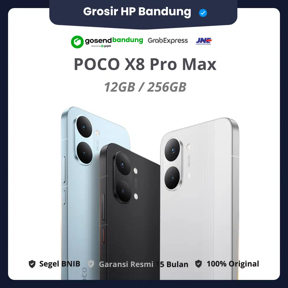 POCO X8 PRO MAX 12GB/256GB No Repack. Segel BNIB, Garansi Resmi Xiaomi