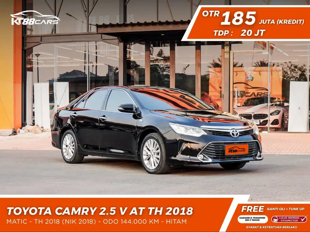 Toyota Camry V 2.5 2017 pemakaian 2018 hitam matic