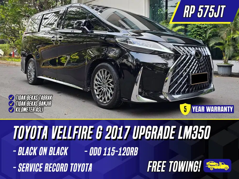 Toyota Vellfire G 2017 Upgrade LM350 Black Hitam LM 350 Velfire