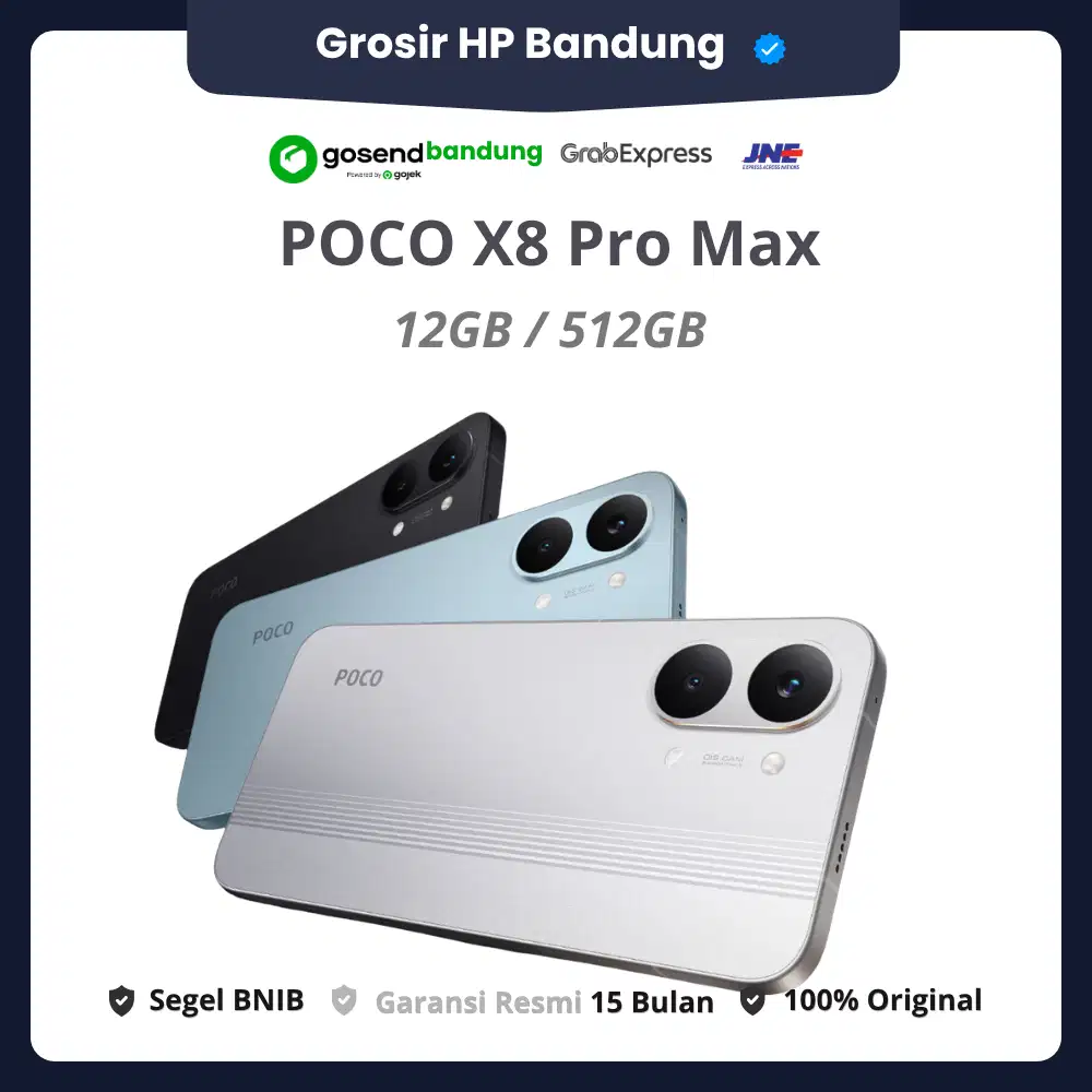 POCO X8 PRO MAX 12GB/512GB No Repack. Segel BNIB. Garansi Resmi 15 Bln