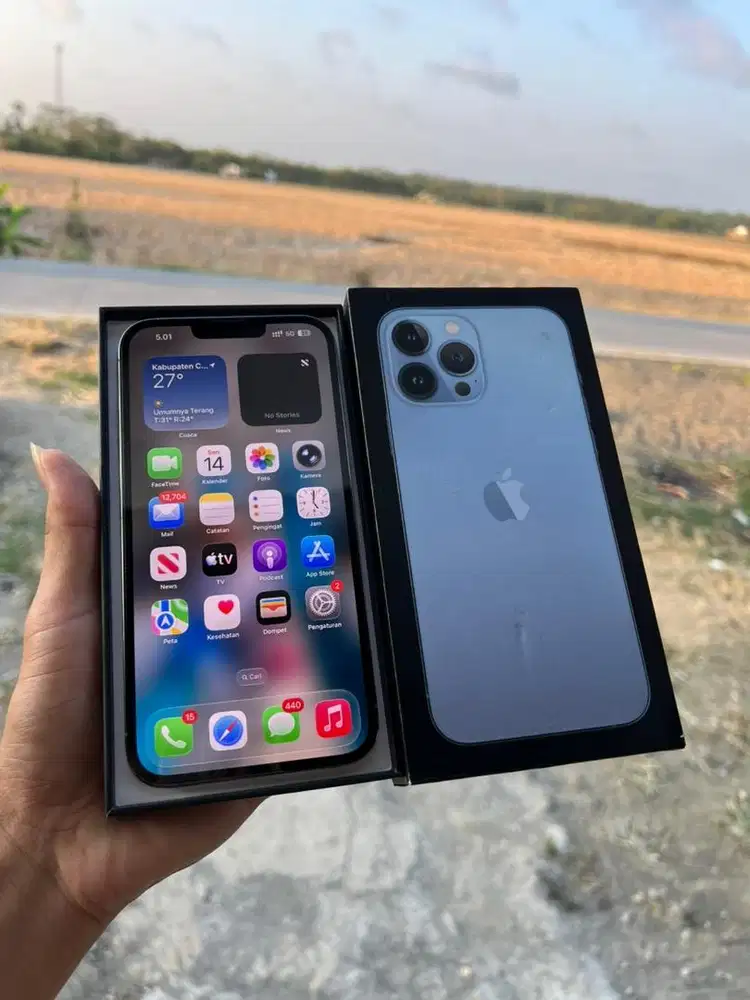 IPhone 13 Pro Max 256gb Dual Sim Fisik (Beacukai)setara ibox Fullset