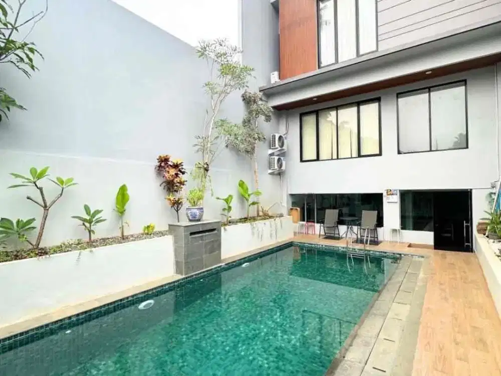 Brand New Modern Minimalis Fully Furnish Dalam Komplek Dekat ke MRT