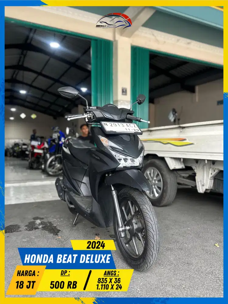 HONDA BEAT DELUXE KEYLESS 2024 READY LURR HIKMAH MOTOR KEPUH MALANG
