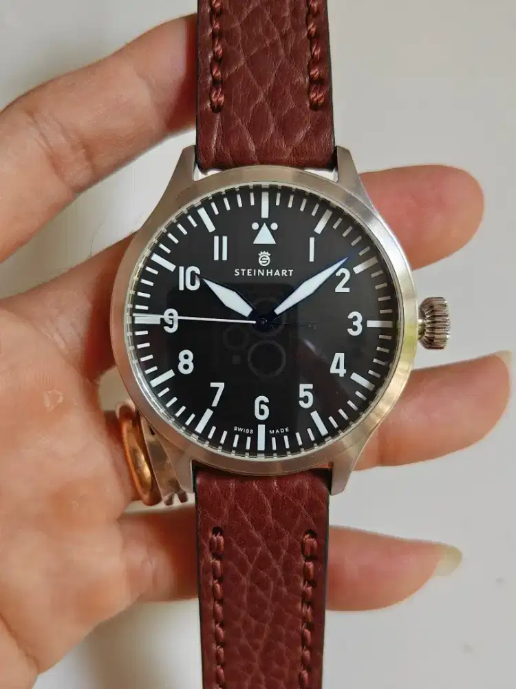 Steinhart Nav B-Uhr Automatic Swiss Pilot Watch original bekas bagus