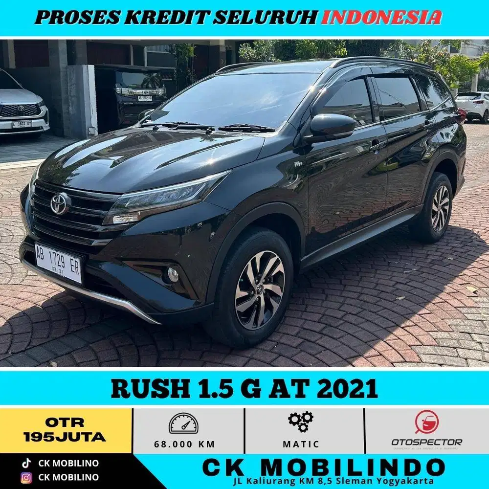 RUSH 1.5 G AT 2021 HITAM PEMAKAIAN 2022