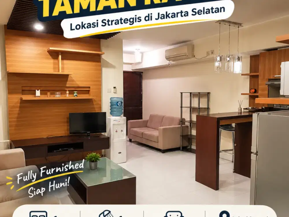 Disewakan Apartemen Taman Rasuna 1BR Fully Furnished Tower 18 Kuningan
