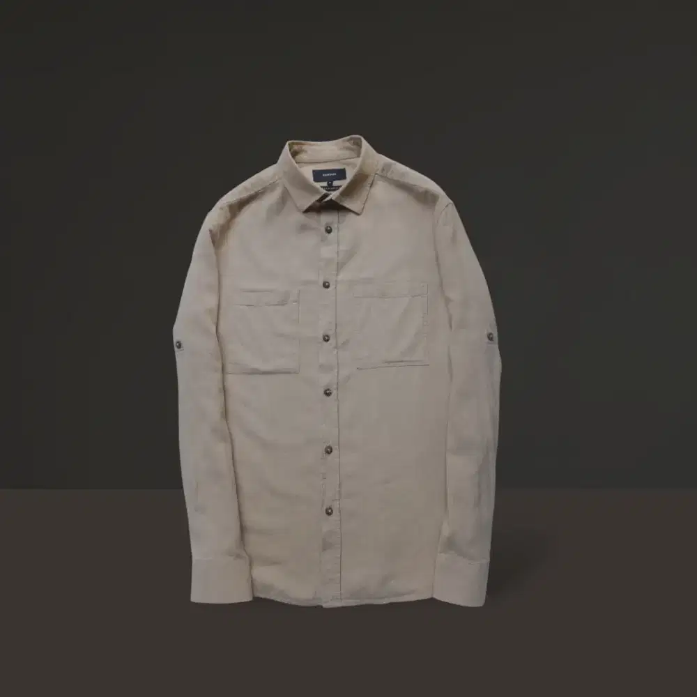 KEMEJA PANJANG RESERVED DOBEL POKET COKSU, SIZE : M(LD106, P74)