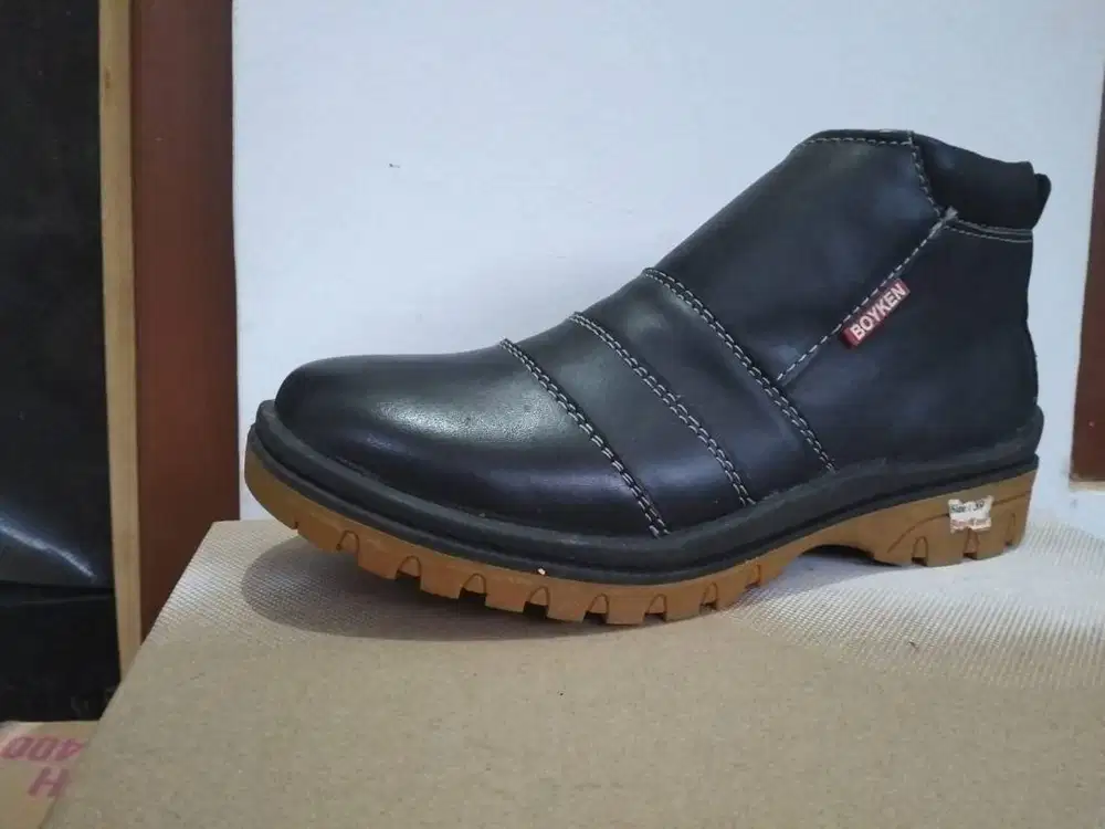 Sepatu Boot Kulit Sapi Asli releting kode FNR