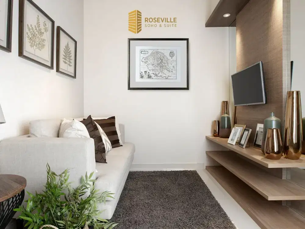 Jual Rugi Apartemen Roseville BSD City 1BR 40sqm -  Lokasi Premium,  Segudang Fasilitas, Harga 600jt