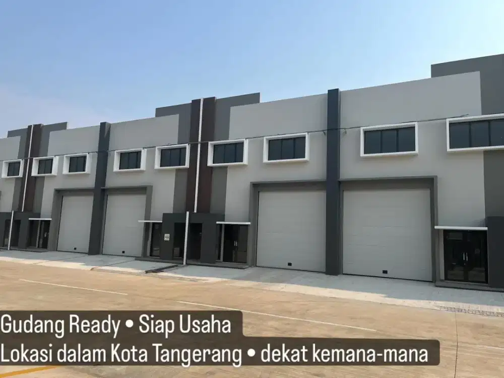 Gudang Baru Ada Office 2 Lantai di Pergudangan Eraprima Toha Daan Mogot Jl. Moh Toha Tangerang