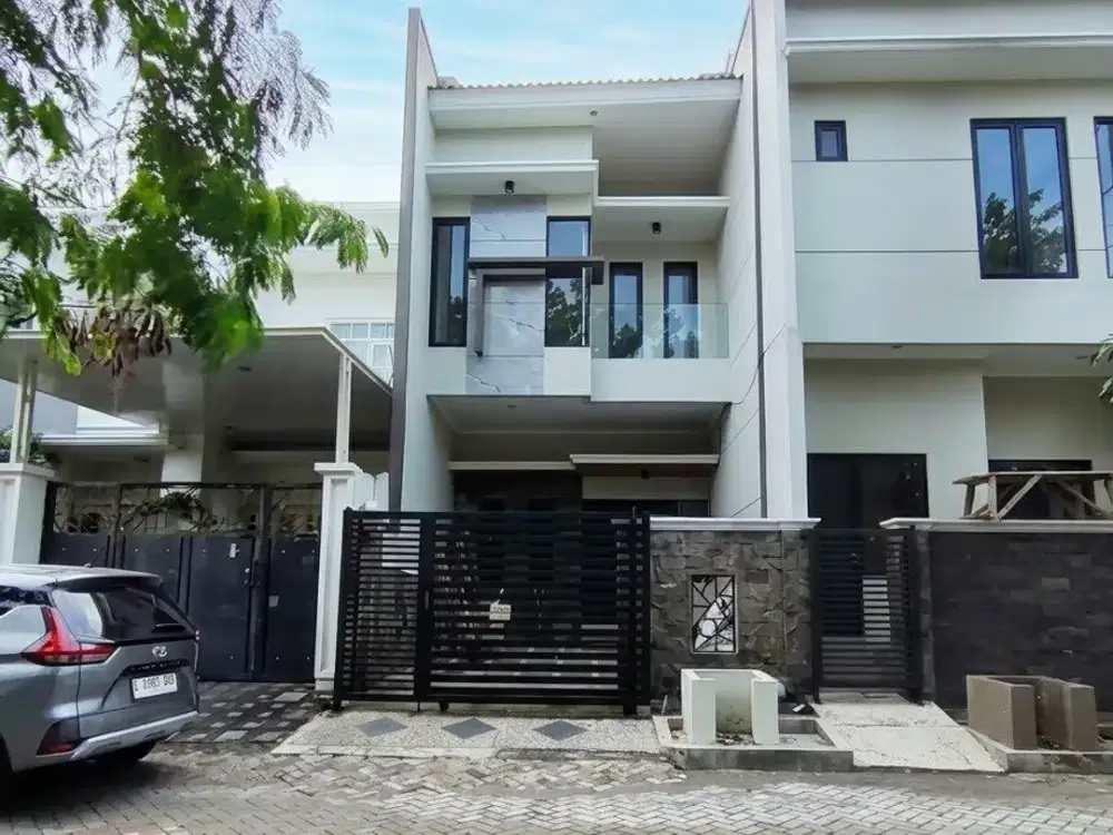 Rumah Mulyosari Prima Utara New Minimalis Row jalan 3 mobil