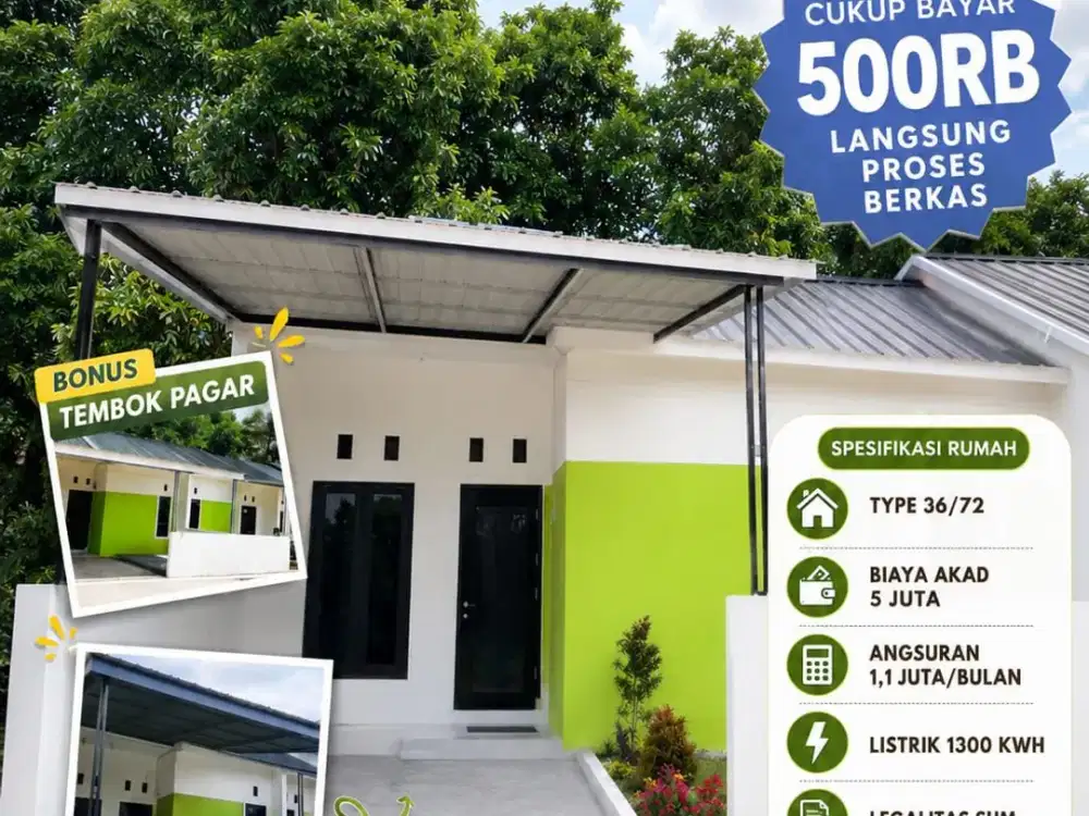 DIJUAL RUMAH SUBSIDI DI DAERAH PALANGGA