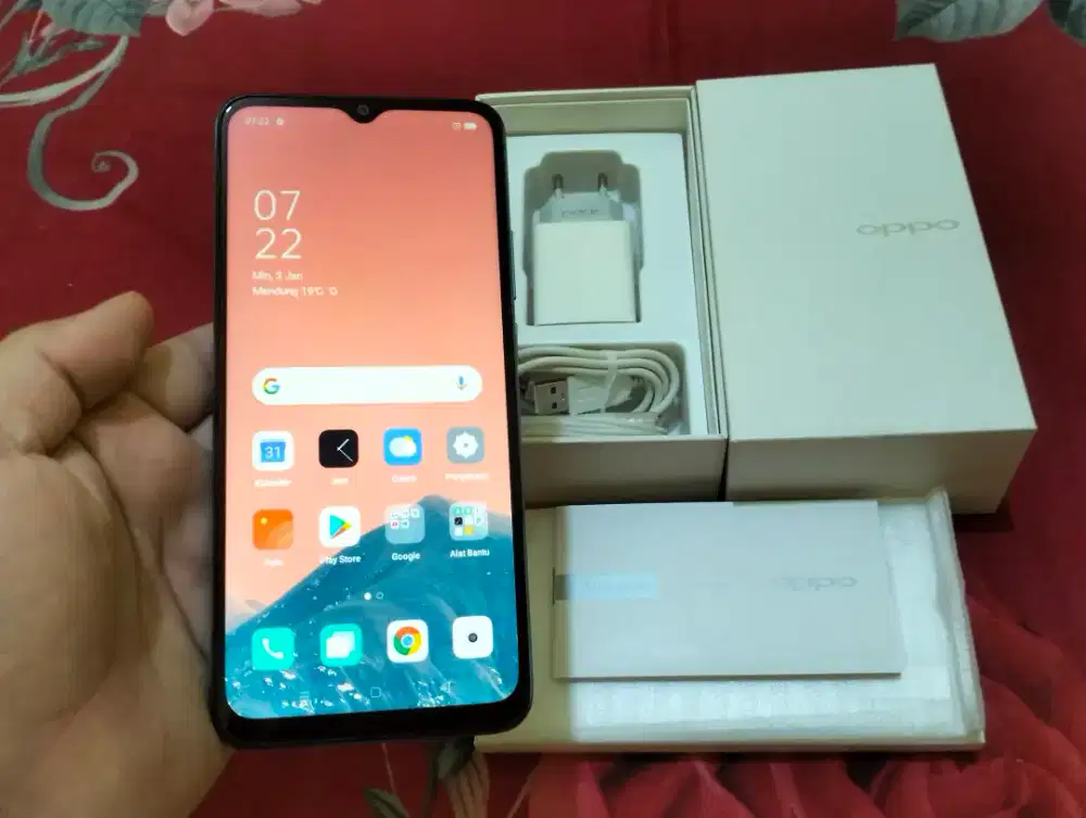 OPPO A15S RAM 6GB / 128GB 4G LTE Duos 6.52in Komplit