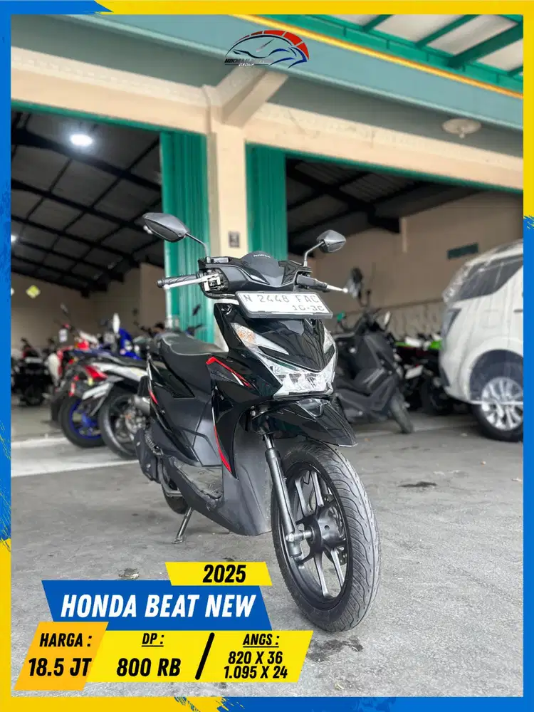 HONDA BEAT NEW 2025 MONGGO PANTAU LURR HIKMAH MOTOR KEPUH MALANG