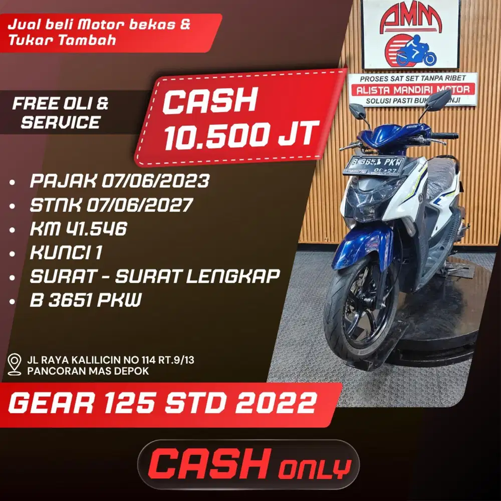 GEAR 125 STD 2022 CASH ONLY ALISTA