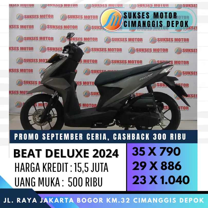 HONDA BEAT DELUXE 2024 CASH KREDIT PROMO FREE SPIN BERHADIAH